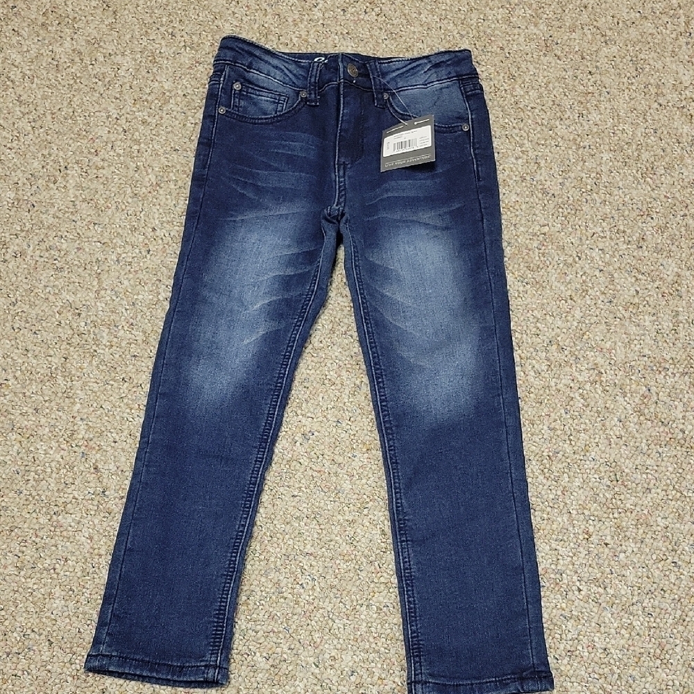 Eddie Bauer Kid's Slim Straight Blue Jeans Sz 6. New With Tags